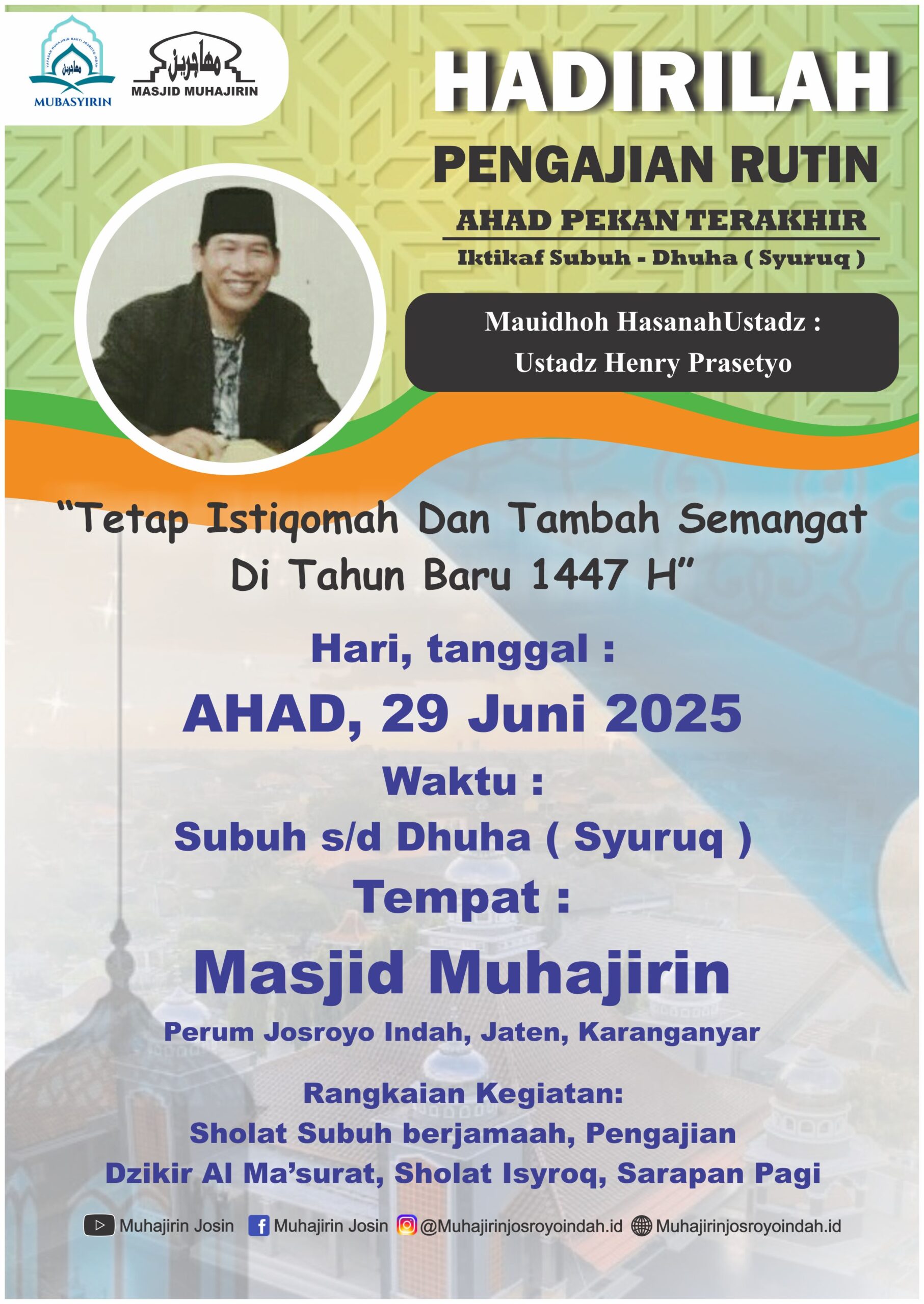 PENGAJIAN AHAD TERAKHIR 29 JUNI 2025