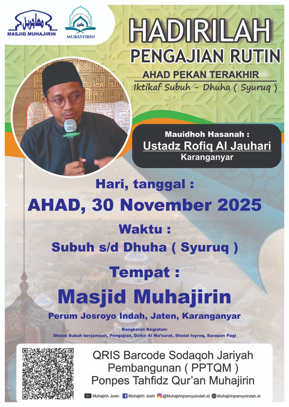 PENGAJIAN AHAD TERAKHIR BULAN NOVEMBER 2025